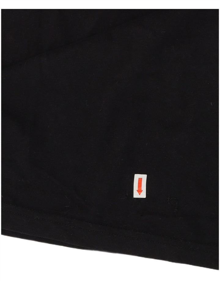 Tommy Hilfiger Herre T-Shirt Top Medium Sort Bomuld
