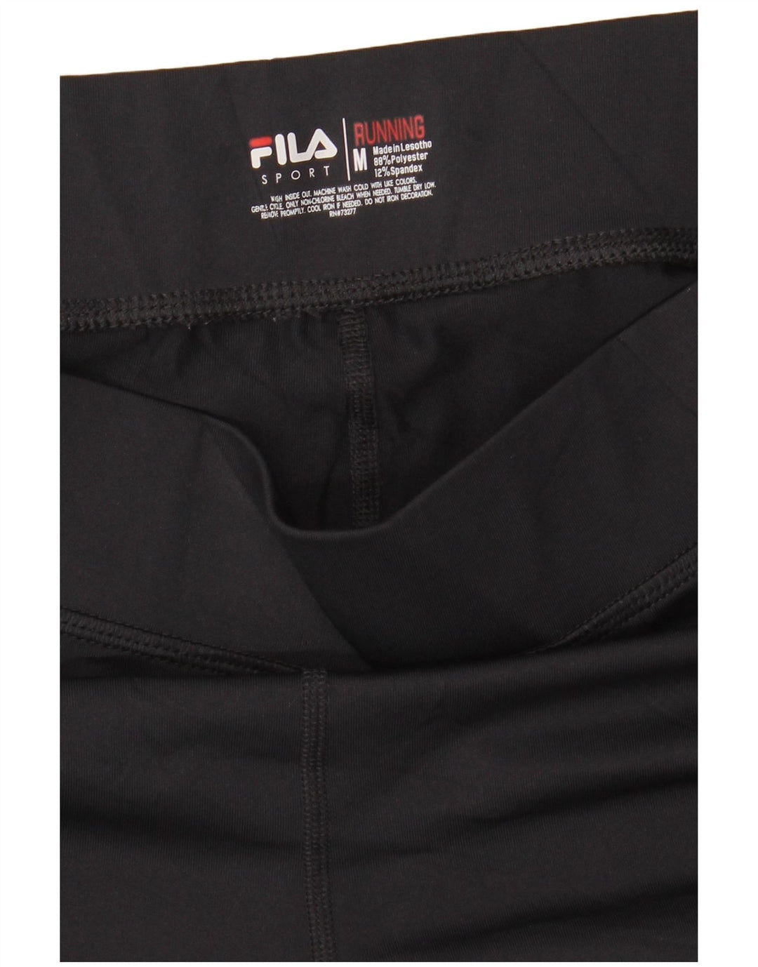 Fila Womens Leggings UK 14 Medium Black Polyester