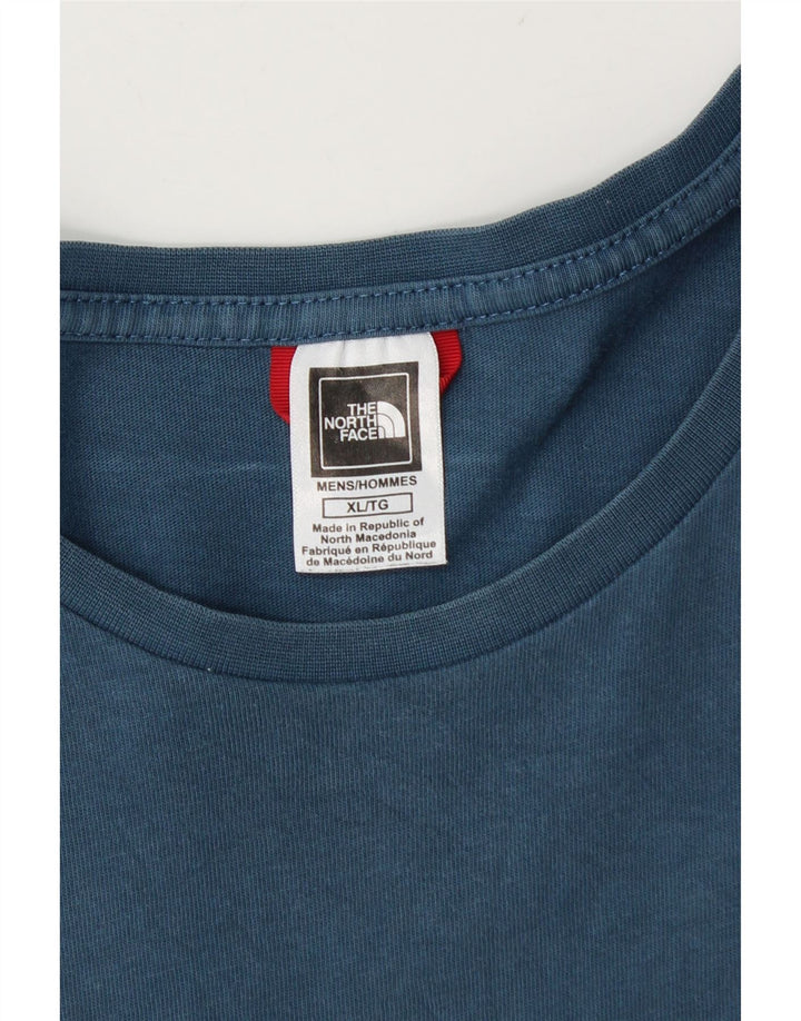 The North Face Herre Grafisk T-Shirt Top XL Blå