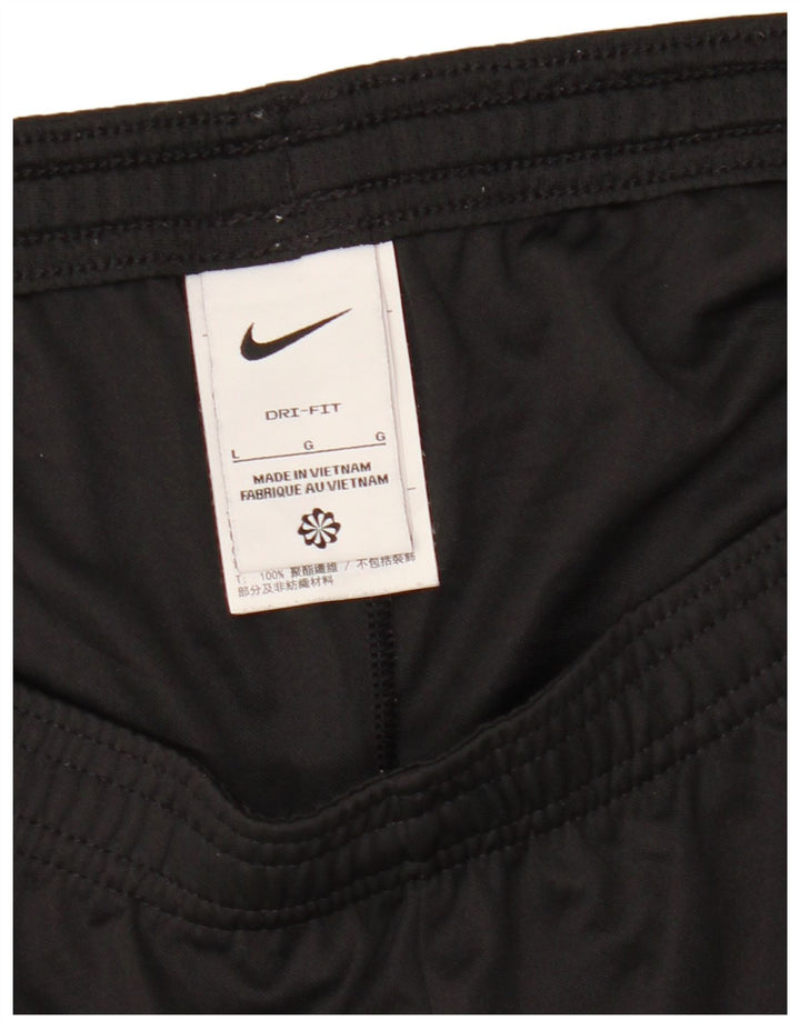 Nike sportsshorts til kvinder UK 16 Large Black Colourblock Polyester