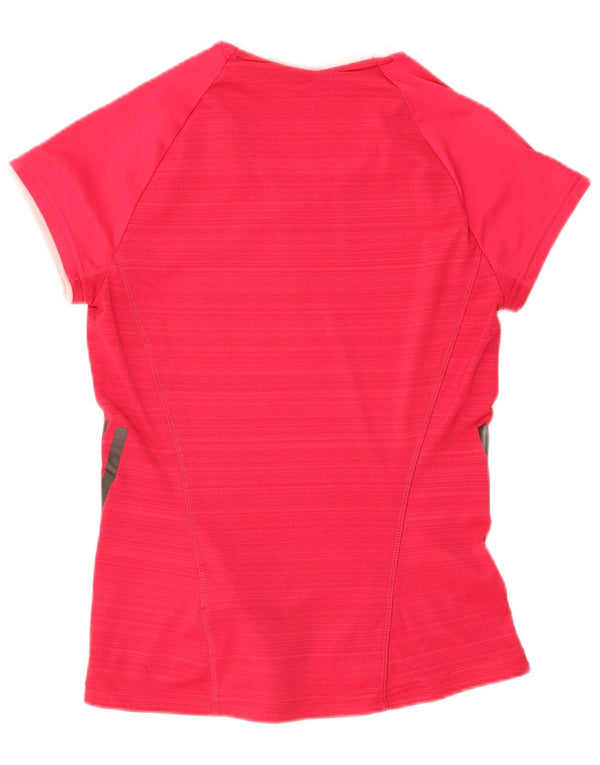Adidas Dame Climacool T-Shirt Top UK 4/6 XS Pink Polyester