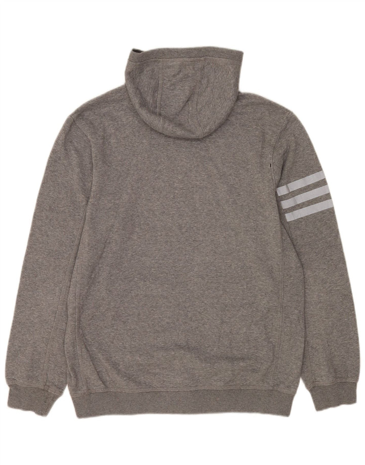 Adidas Herre hættetrøje Jumper Medium Grey Flecked Bomuld