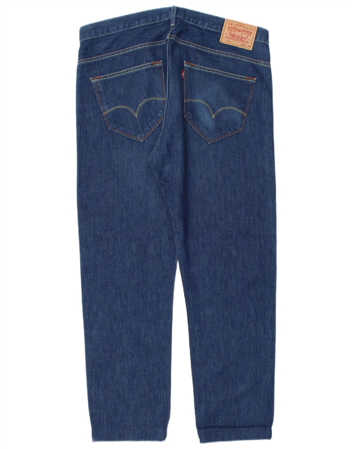 Levi's Herre 504 lige jeans W36 L29 blå bomuld