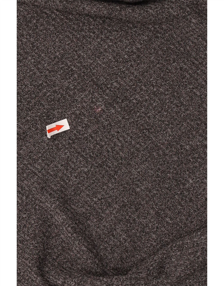 Marks & Spencer Dame Langærmet Jumper Kjole UK 12 Medium Grå Flecked