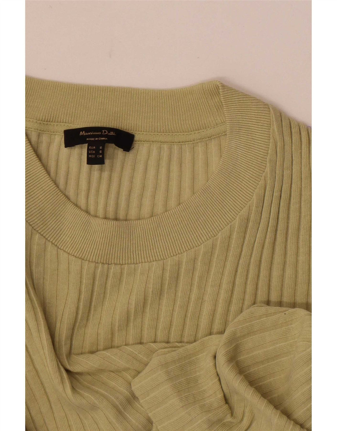 Massimo Dutti Dame Top Langærmet UK 8 Small Khaki