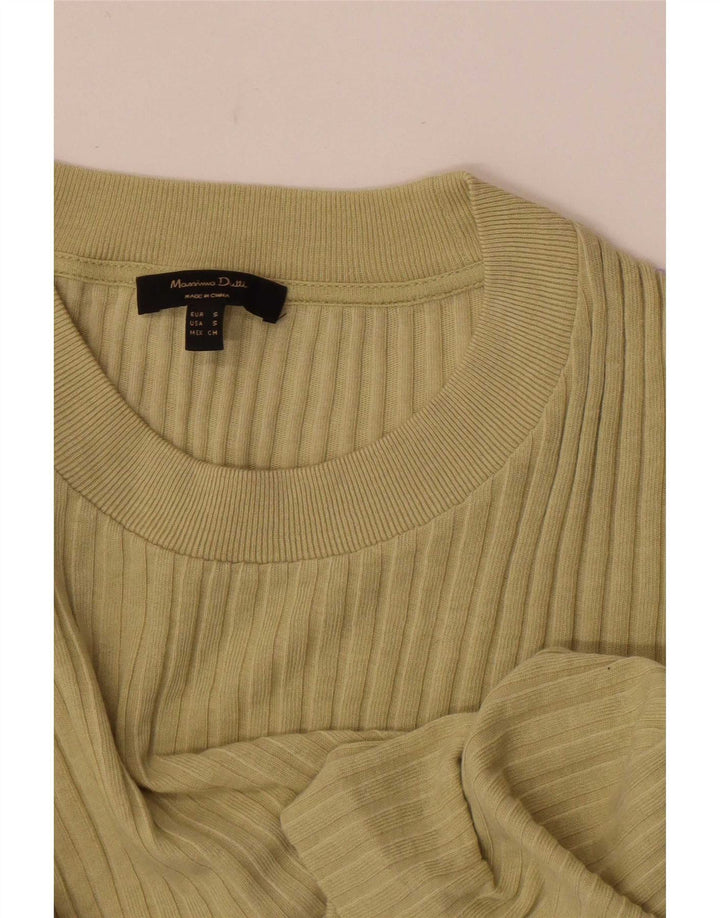 Massimo Dutti Dame Top Langærmet UK 8 Small Khaki