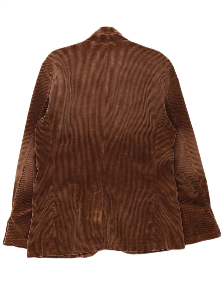 Gap Herre 3-knaps Corduroy Blazer Jacket UK 40 Stor brun bomuld