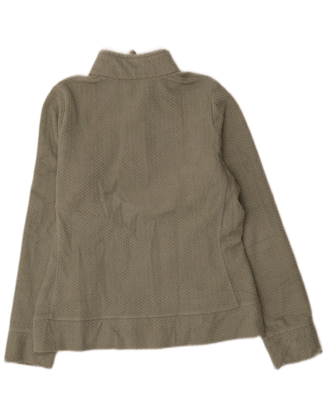 Marks & Spencer Sweatshirt med lynlås til kvinder UK 12 Medium Khaki