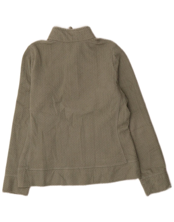 Marks & Spencer Sweatshirt med lynlås til kvinder UK 12 Medium Khaki