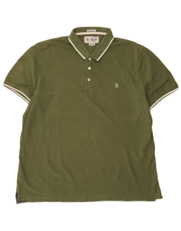 Penguin Heritage Slim Fit Polo Shirt XL Khaki Bomuld