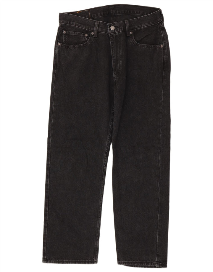 Levi's Herre 555 Straight Jeans W32 L30 Sort Bomuld