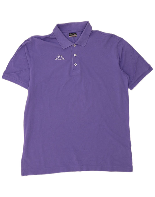 Kappa herre poloskjorte 2XL marineblå bomuld