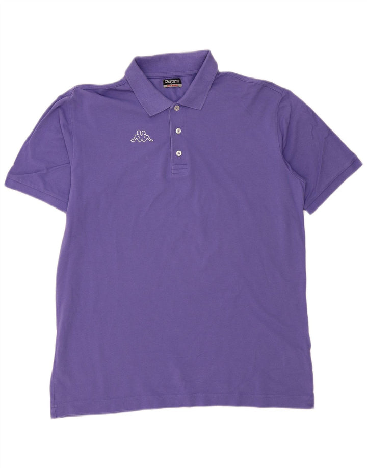 Kappa herre poloskjorte 2XL marineblå bomuld