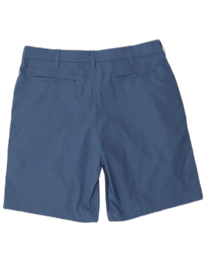 LANDS END Herre Chino Shorts W34 Large Blue Polyester
