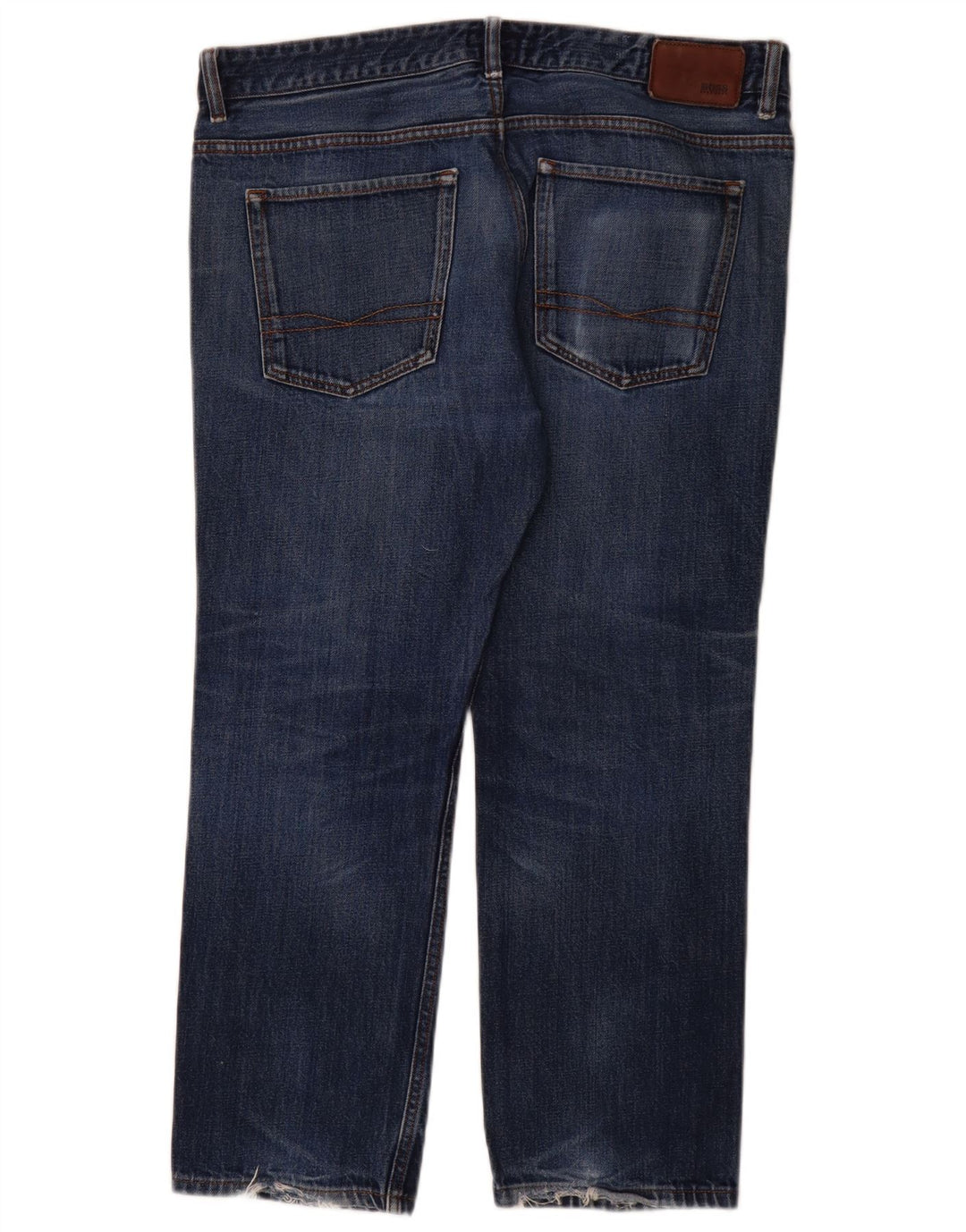 Hugo Boss Straight Jeans til mænd W36 L28 Blå bomuld