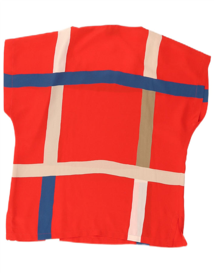 Ted Lapidus Damebluse Top EU 38 Medium Rød Ternet Polyester