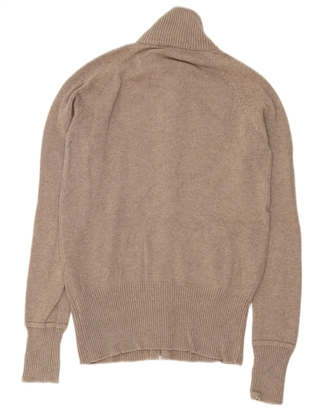 Zara Dame Cardigan Sweater UK 14 Medium Grey Bomuld