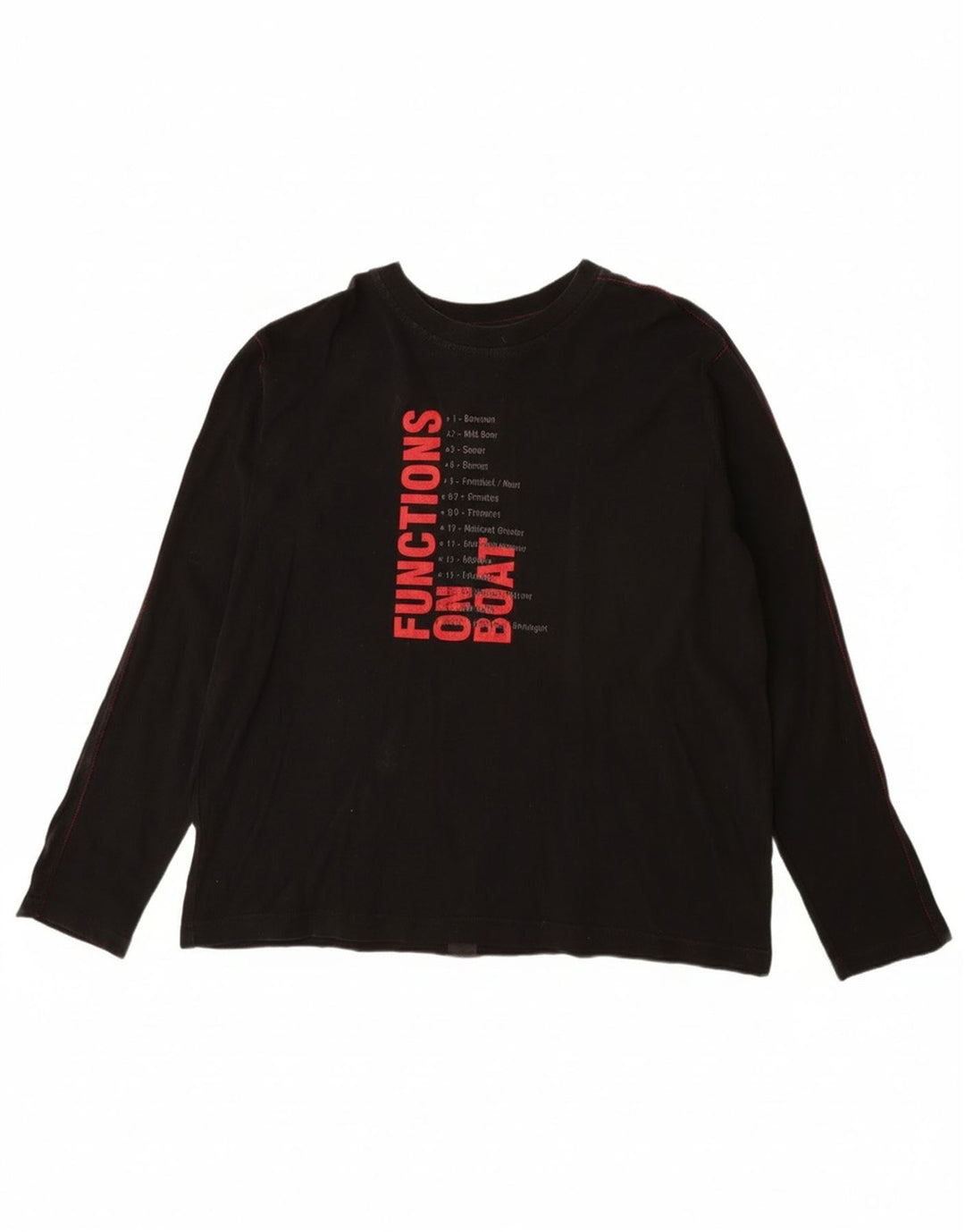 Murphy & Nye Herre grafisk top langærmet 2XL sort bomuld