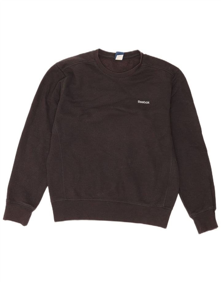 REEBOK Herre Sweatshirt Jumper Medium Sort Bomuld