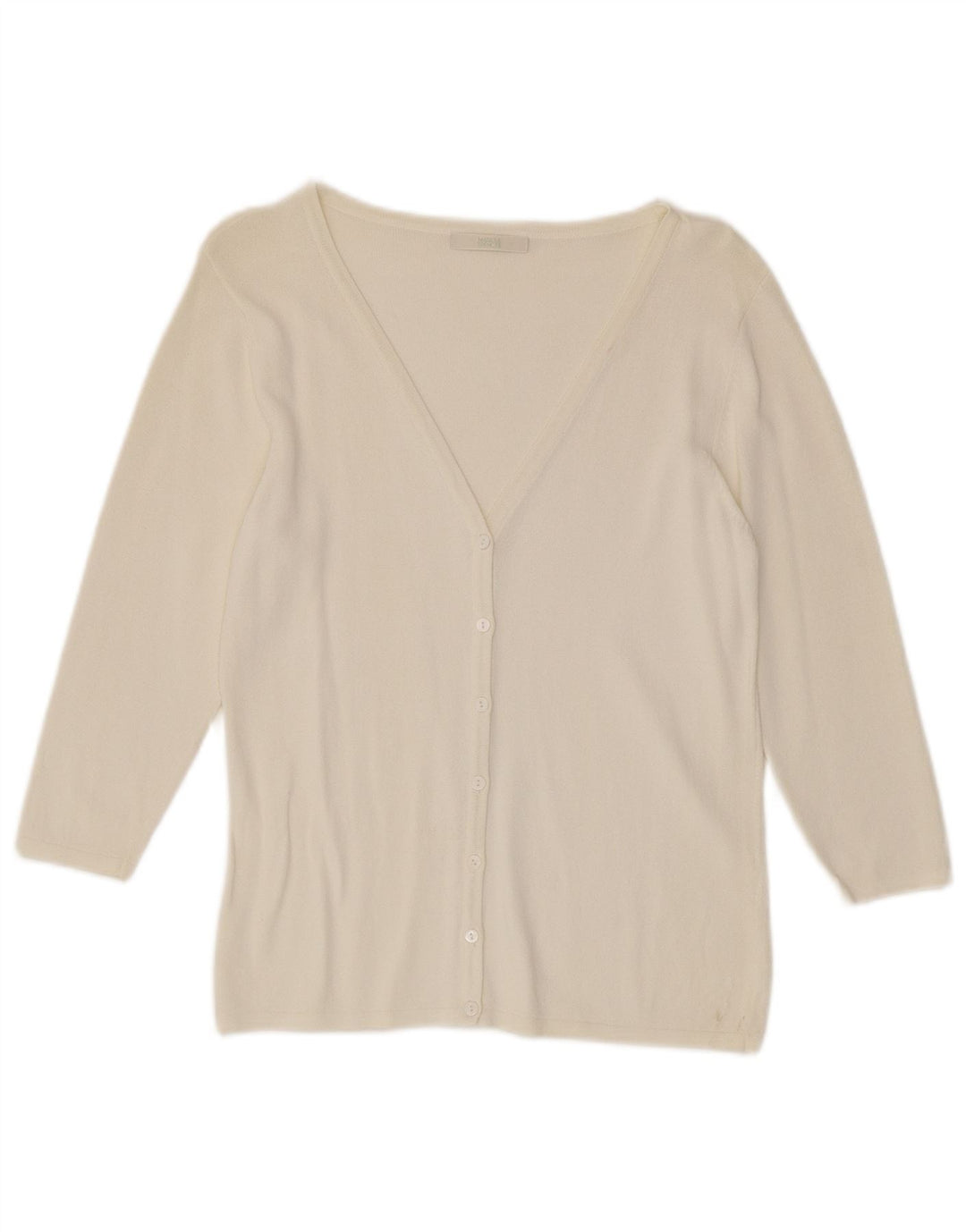 Marks & Spencer Dame Cardigan Sweater UK 10 Small Off White