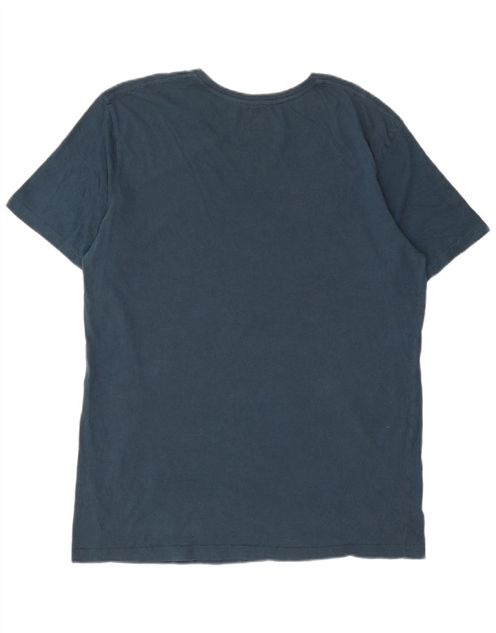 Quiksilver Herre Regular Fit Grafisk T-shirt Top Medium Navy Blue