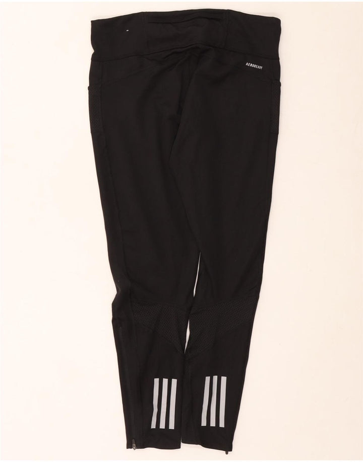 ADIDAS Aeroready Leggings til kvinder UK 16/18 Large Black Polyester