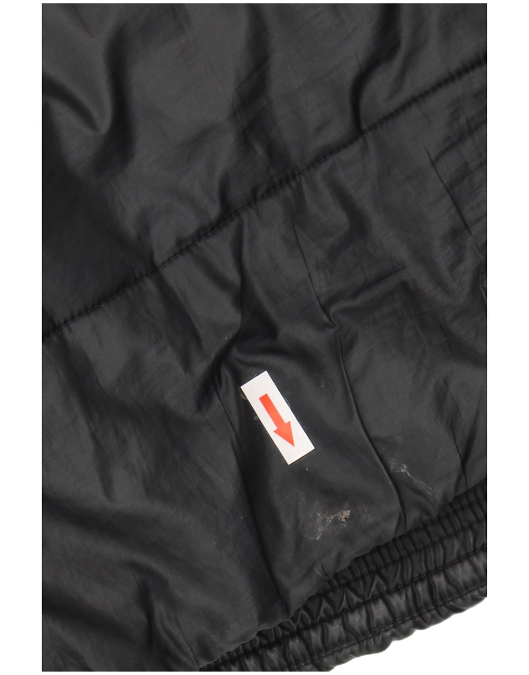 Nike Dame Therma-Fit grafisk, polstret hættejakke UK 14 Medium Sort