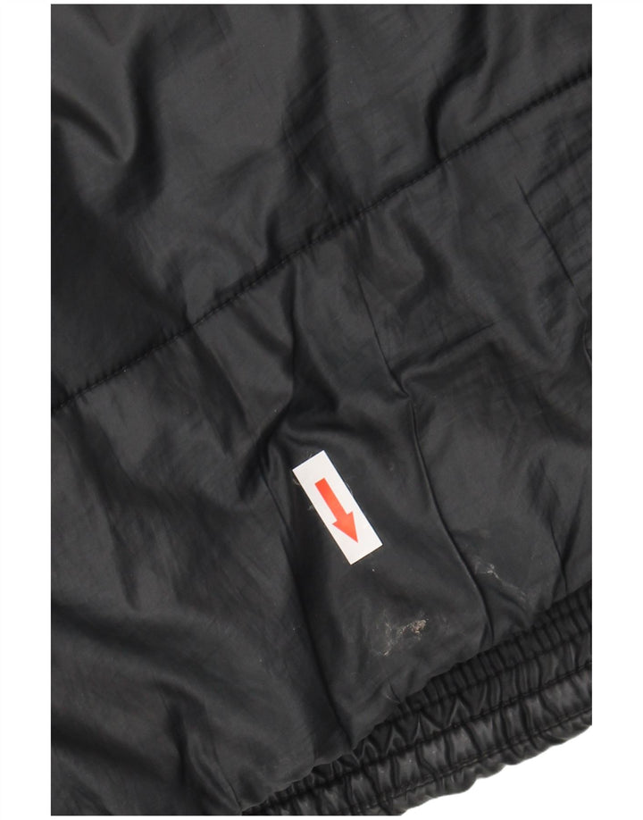 Nike Dame Therma-Fit grafisk, polstret hættejakke UK 14 Medium Sort