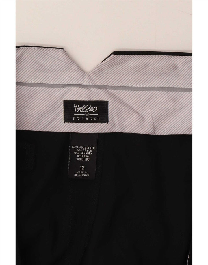 Mossimo Dame Capri Bukser US 12 Large W34 L21 Sort Polyester