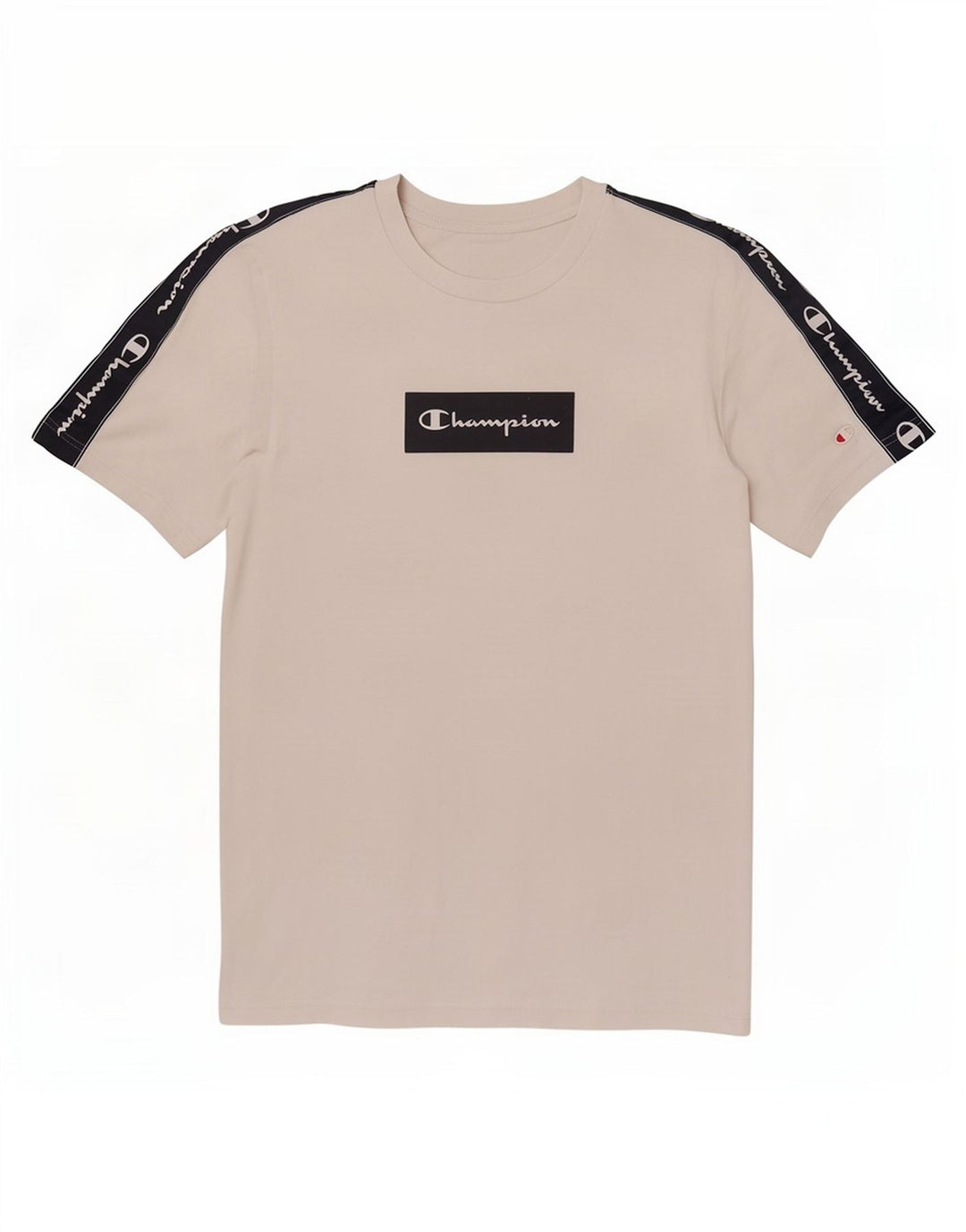Champion Herre grafisk T-shirt Top Medium White Colourblock Bomuld