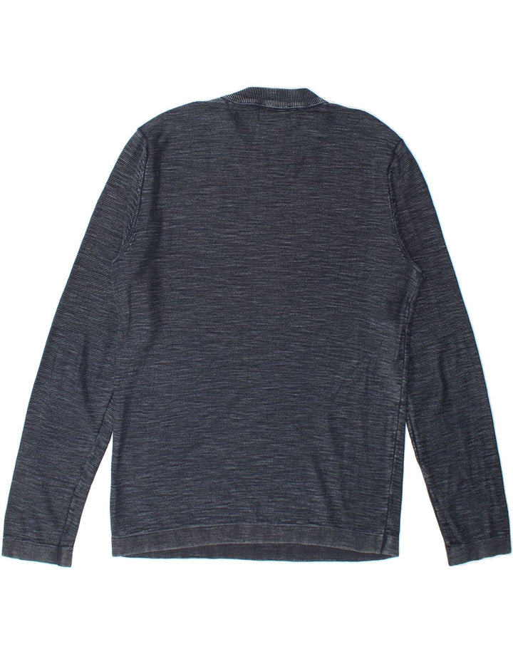 JACK & JONES Mens Crew Neck Jumper Sweater Medium Navy Blue Vintage Jack & Jones and Second-Hand Jack & Jones from Messina Hembry 