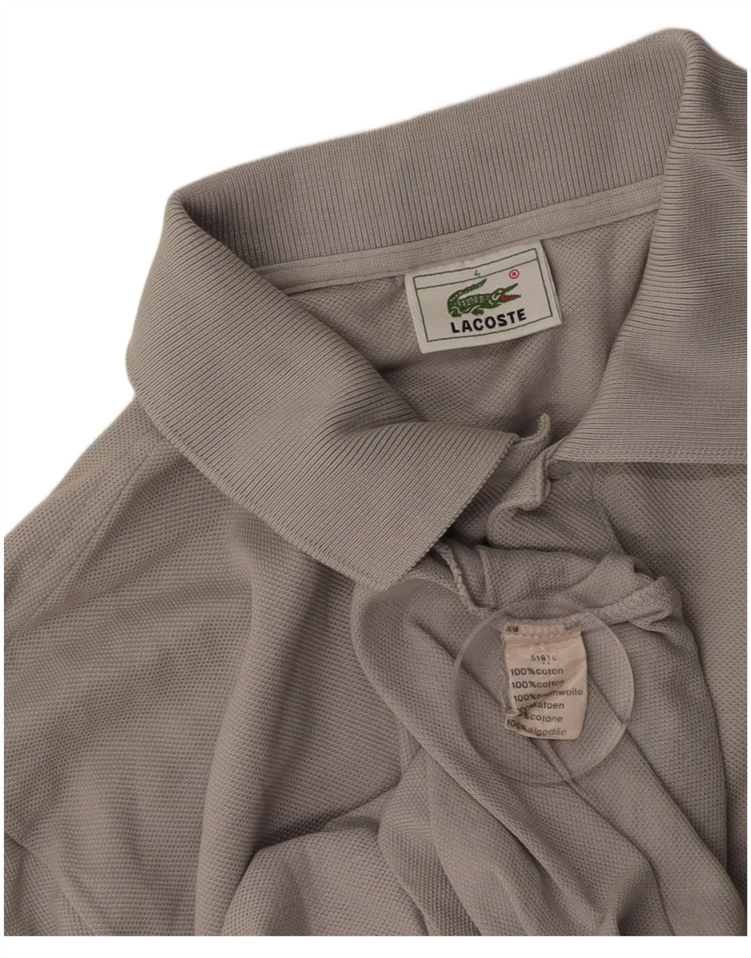 LACOSTE Poloskjorte til mænd str. 4 Medium Grå Bomuld