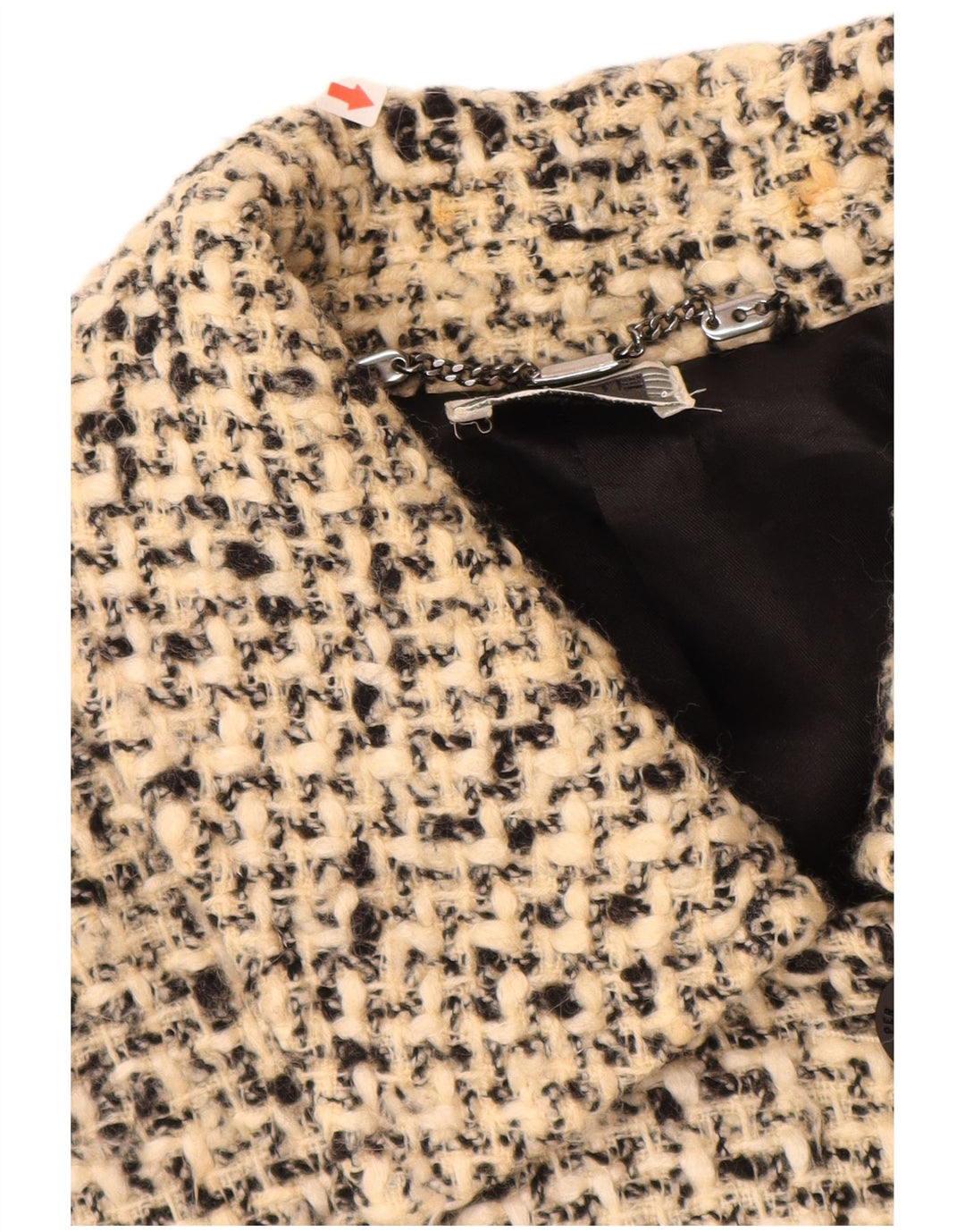 PERTE BY KRIZIA Oversized overfrakke til kvinder størrelse 21 Medium Beige Flecked