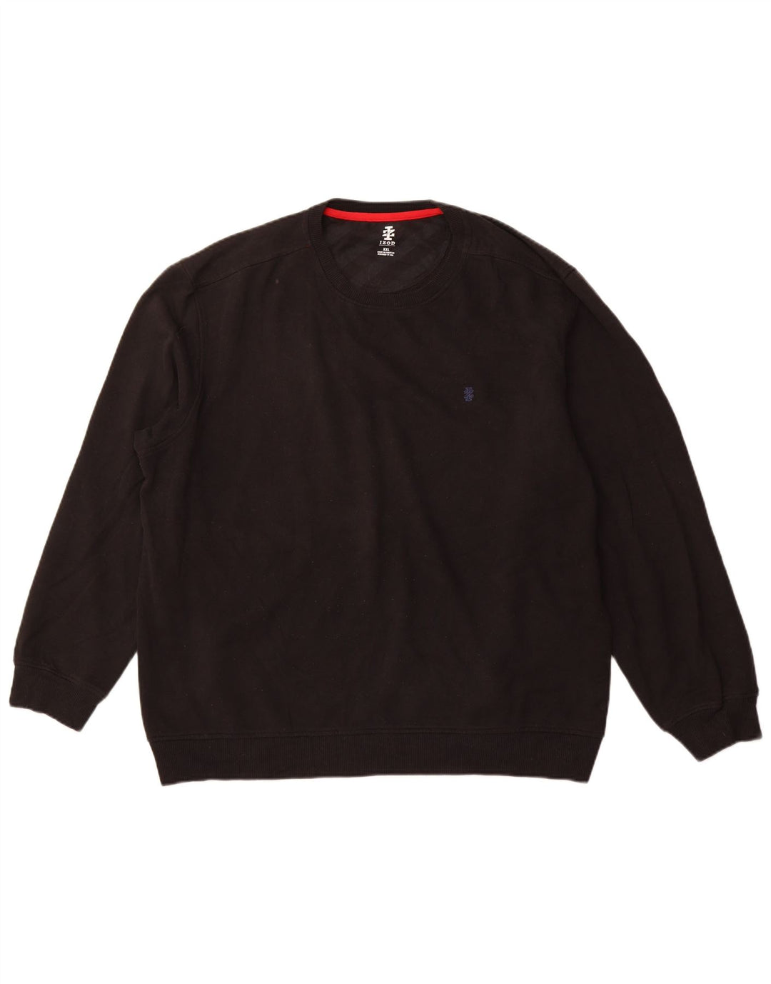 Izod Herre Sweatshirt Jumper 2XL Sort Bomuld