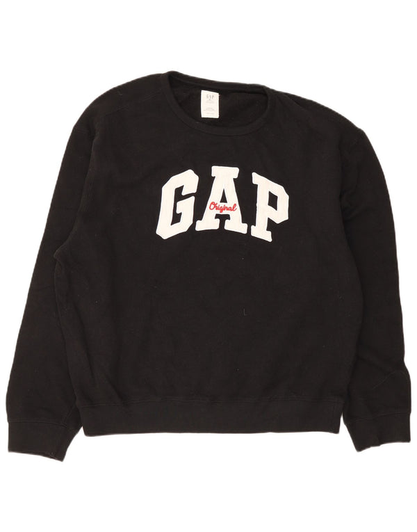 Gap Herre Grafisk Sweatshirt Jumper XL Sort Bomuld