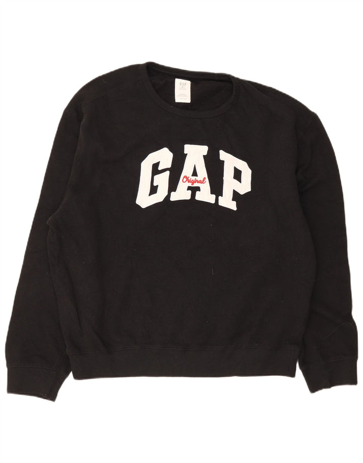Gap Herre Grafisk Sweatshirt Jumper XL Sort Bomuld