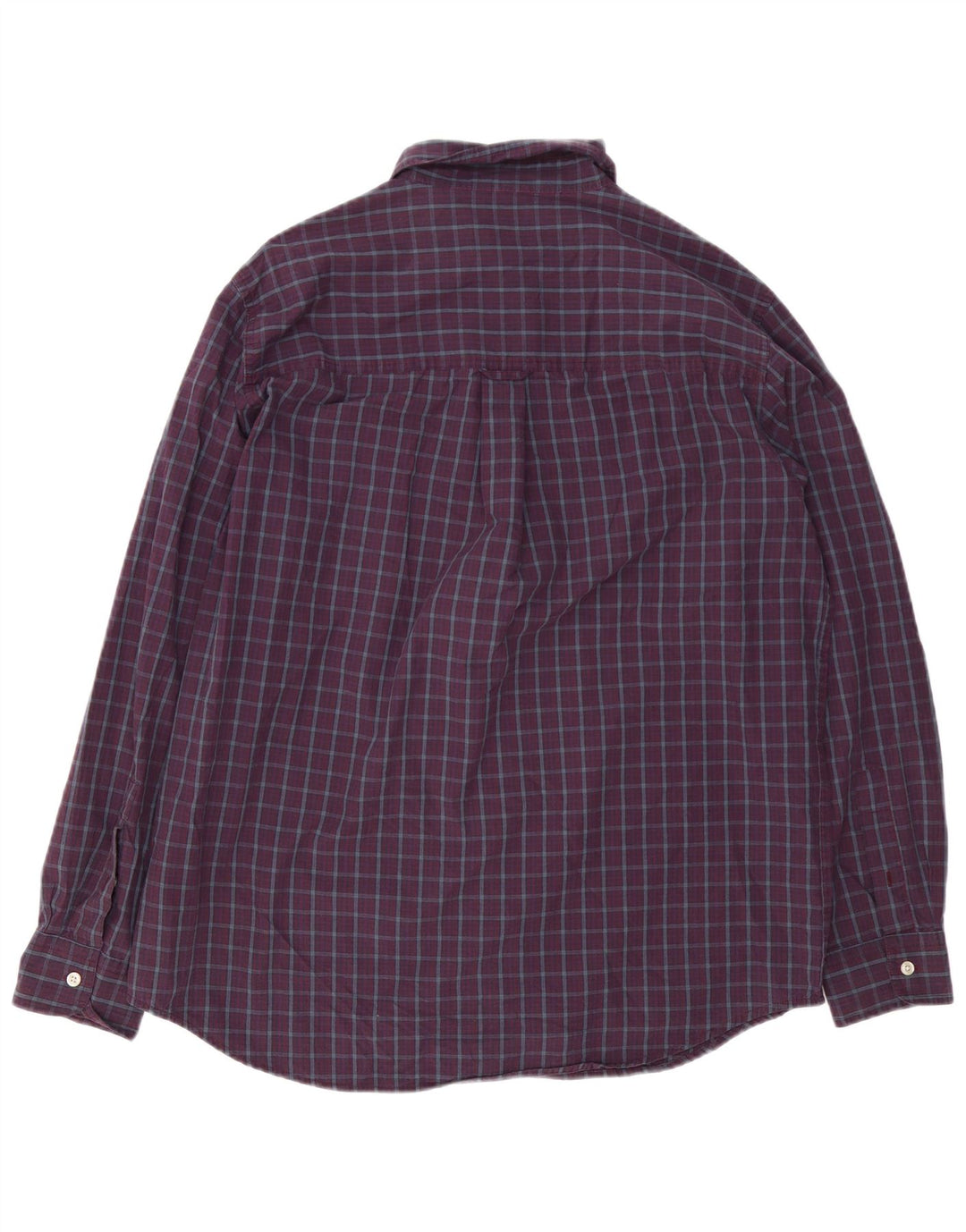 Chaps Herre Easy Care skjorte Stor Bourgogne ternet bomuld