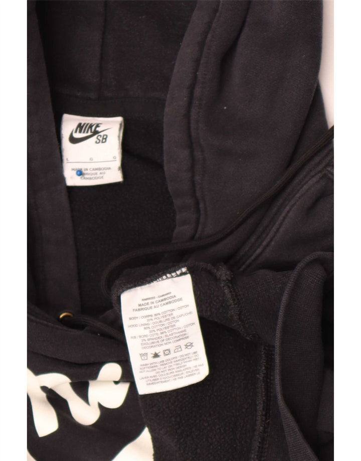 Nike grafisk hættetrøje til mænd, stor sort polyester