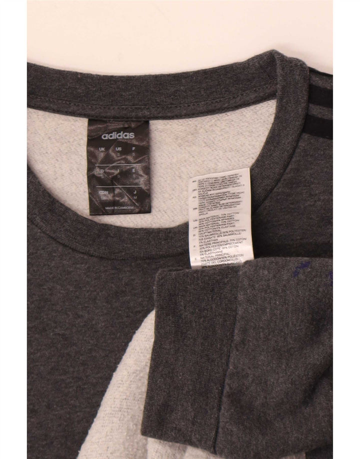 Adidas Sweatshirt til mænd, lille grå bomuld