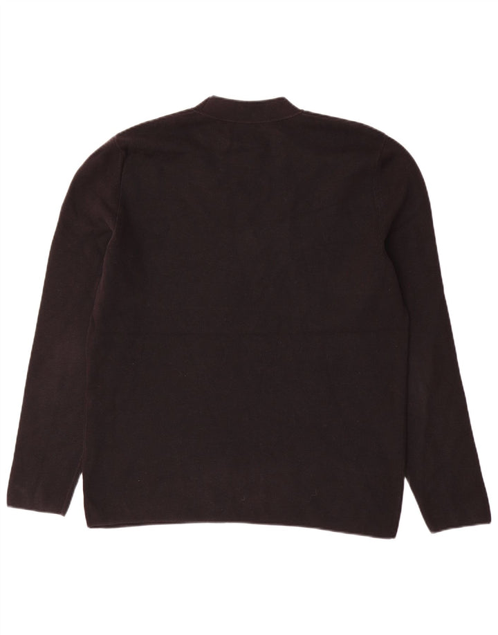 Cos Dame Turtle Neck Sweater UK 14 Medium Sort Bomuld