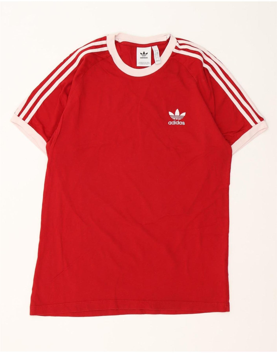 Adidas Herre T-Shirt Top Stor Rød Bomuld
