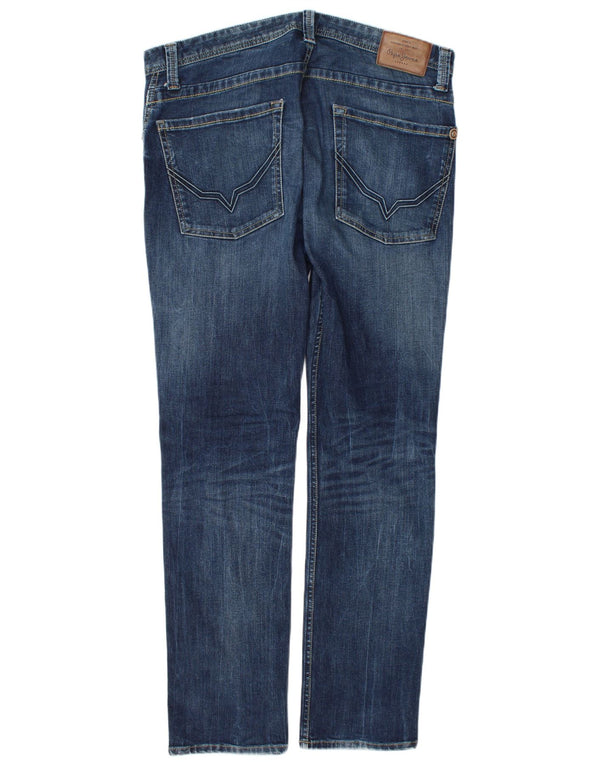 PEPE Jeans Herre Slim Jeans W34 L34 Blå Bomuld