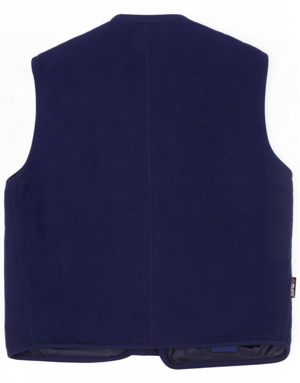 Silvy Herre Fleece Gilet UK 42 XL Navy Blue Polyester