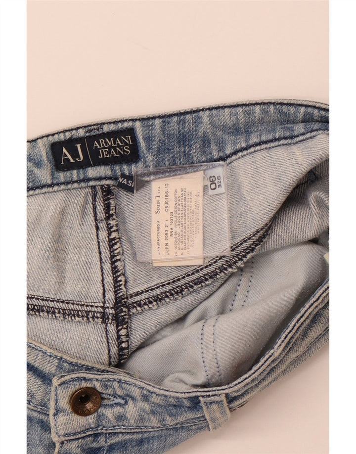 ARMANI Dame Bootcut Jeans W30 L31 Blå Bomuld