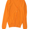 Zara Dame Cardigan Sweater UK 10 Small Orange Bomuld