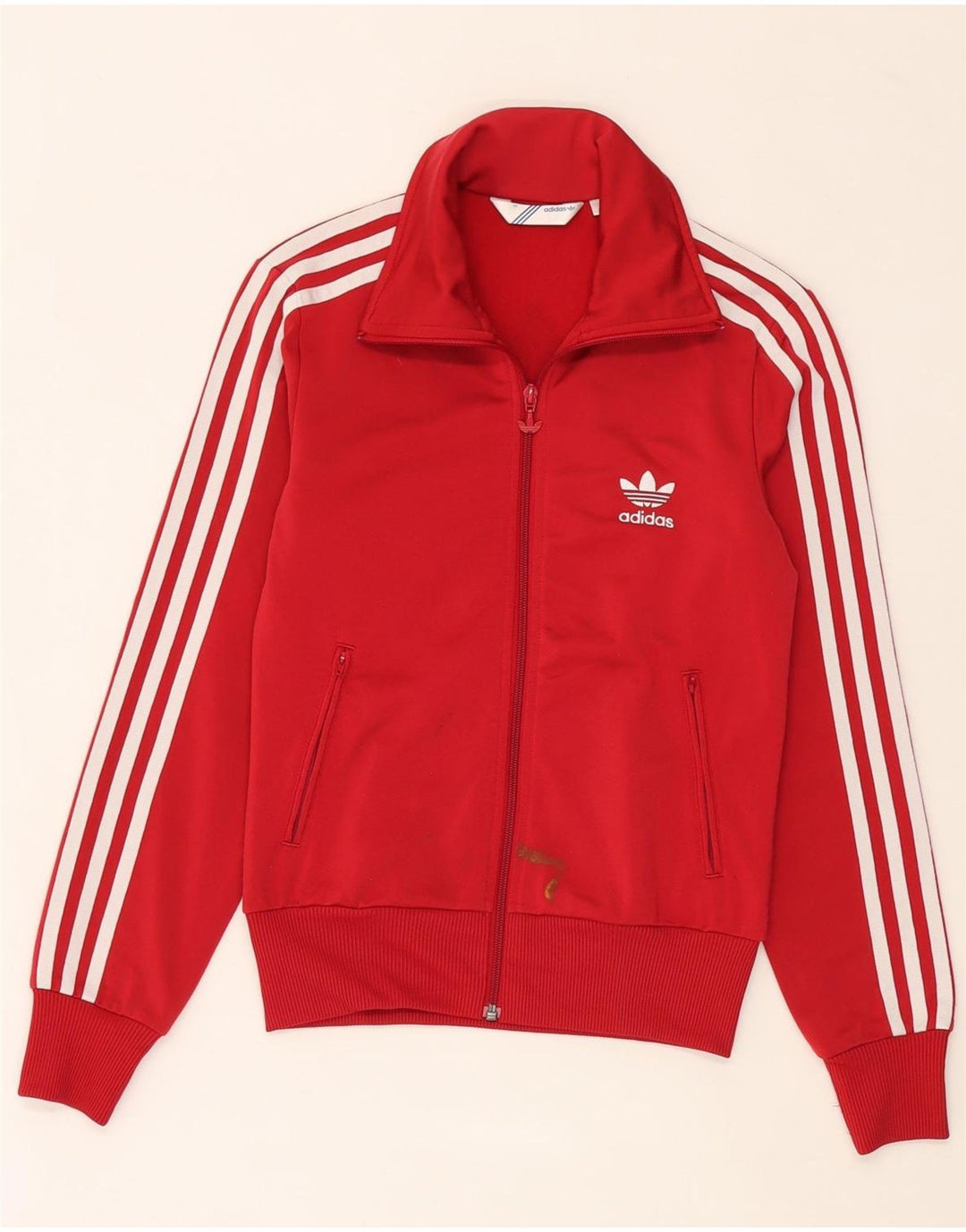 Adidas Grafisk træningsdragt topjakke til kvinder EU 36 Lille rød polyester