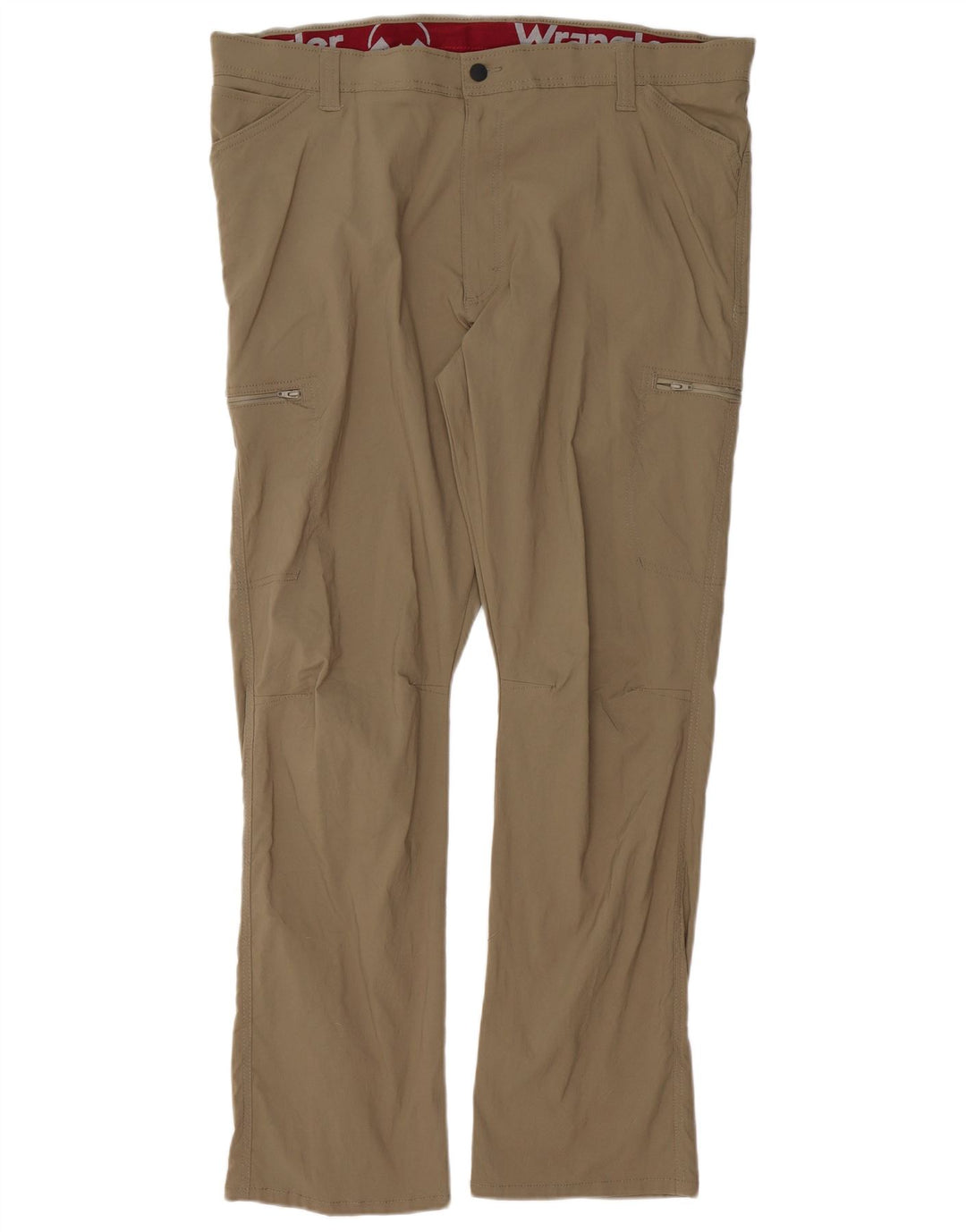 WRANGLER Straight Cargo Bukser til mænd W40 L32 Khaki Nylon