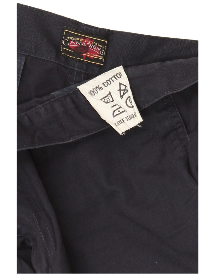 Canadiske Herre Cargo Shorts W36 Large Navy Blue Bomuld