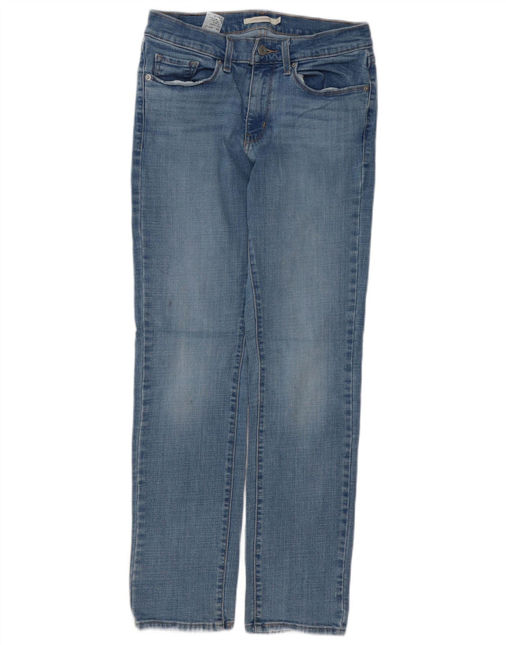 LEVI'S Dame Klassiske Straight Jeans US 4 Small W27 L30 Blå Bomuld