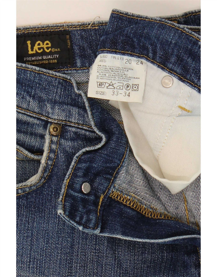 Lee Dame REED Bootcut Jeans W33 L34 Blå Bomuld